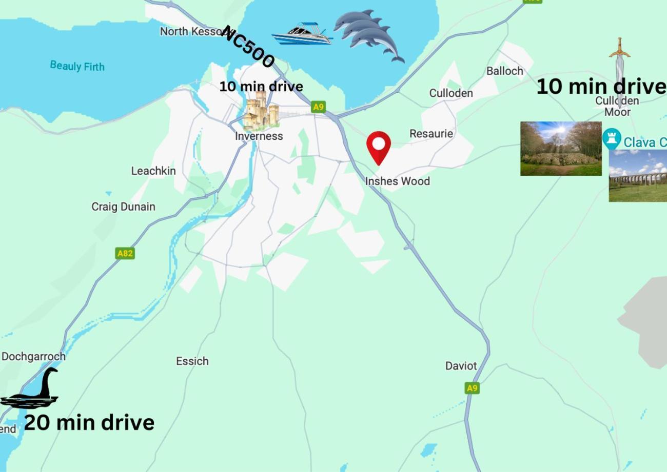 Comfortable, Modern Apartment With Parking. Inverness. Екстериор снимка